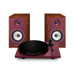 Triangle BR02  Aktive h�jttaler bundle med pladespiller Lunar 1