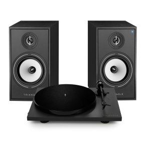 Triangle BR03  Aktive h�jttaler bundle med pladespiller Lunar 1