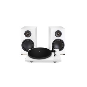 Triangle AIO TWIN h�jttalere med Triangle Lunar 1 pladespiller - komplet Hi-Fi pakke med streaming og vinyl
