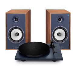 Triangle BR03  Aktive h�jttaler bundle med pladespiller Lunar 1