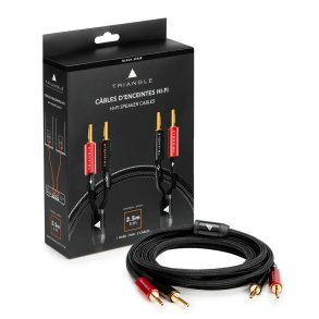 Trangle - h�jttalerkabel m/banastik (BLACK serie)